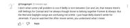 A comment by a fan